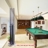 image:imageGSE Games amp Sports Expert StandStyle Metal Billiard Pool Cue Rack Holds 6 Pool Cue Sticks Several Colors AvailableMatte Black  Brushed Nickel