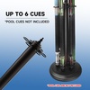 image:imageGSE Games amp Sports Expert StandStyle Metal Billiard Pool Cue Rack Holds 6 Pool Cue Sticks Several Colors AvailableMatte Black