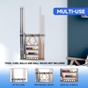 image:imageGSE Games amp Sports Expert Wall Mount Rack with Score Counter Only Hanging Wall Mounting Rack Holds 68 Cue Sticks 2 Ball Racks and Full Set of BallsGrey
