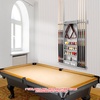 image:imageGSE Games amp Sports Expert Wall Mount Rack with Score Counter Only Hanging Wall Mounting Rack Holds 68 Cue Sticks 2 Ball Racks and Full Set of BallsGrey