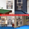 image:imageGSE Games amp Sports Expert Wall Mount Rack with Score Counter Only Hanging Wall Mounting Rack Holds 68 Cue Sticks 2 Ball Racks and Full Set of BallsGrey