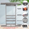 image:imageGSE Games amp Sports Expert Wall Mount Rack with Score Counter Only Hanging Wall Mounting Rack Holds 68 Cue Sticks 2 Ball Racks and Full Set of BallsGrey
