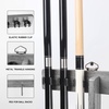 image:imageGSE Games amp Sports Expert Wall Mount Rack with Score Counter Only Hanging Wall Mounting Rack Holds 68 Cue Sticks 2 Ball Racks and Full Set of BallsGrey