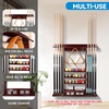 image:imageGSE Games amp Sports Expert Wall Mount Rack with Score Counter Only Hanging Wall Mounting Rack Holds 68 Cue Sticks 2 Ball Racks and Full Set of BallsMahogany