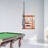 image:imageGSE Games amp Sports Expert Wall Mount Rack with Score Counter Only Hanging Wall Mounting Rack Holds 68 Cue Sticks 2 Ball Racks and Full Set of BallsOak