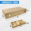 image:imageGSE Games amp Sports Expert Wooden Poker Chip Case with 5 Chip Trays Holds 500 Chips Casino Grade Chip Holder for Poker chips Oak500 Pieces  Oak