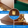 image:imageGSE Games amp Sports Expert Wooden Poker Chip Case with 5 Chip Trays Holds 500 Chips Casino Grade Chip Holder for Poker chips Oak500 Pieces  Walnut