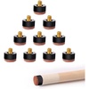 image:imageGSE Games amp Sports Expert 10 Pieces 12mm13mm Billiard Pool Tips SoftHard Screwon Tips Replacement or White Pool Cue Stick Nylon Ferrules Replacement13mm