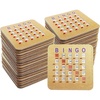image:imageGSE Games amp Sports Expert 10Pack Reusable Shutter Bingo Cards 5Ply Stitched FingerTip Slide Bingo Game Cards with QuickClear Sliding Windows200Pack Cards