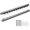 image:imageGSE Games amp Sports Expert 2Piece 6812 Billiard Pool Cue Rack Wall Mounted Holders Billiard Cue Sticks Wall Rack Set12 Cue  Brushed Grey
