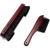 image:imageGSE Games amp Sports Expert 2Piece Solid Wood Billiard Pool Table Brush and Rail Brush Set Billiards Pool Table Cleaning ToolsMahogany