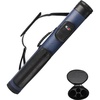 image:imageGSE Games amp Sports Expert 2x2 Deluxe Hard Billiard Pool Cue Stick Carrying Case Billiard Cue Case Billiards Accessories Several Colors AvailableDeluxe Oval  BlueBlack