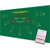image:imageGSE Games amp Sports Expert 36 x 72 Casino Layout Felt Professional Casino Tabletop Mat for Parties Casino Poker Game NightBaccarat