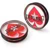 image:imageGSE Games amp Sports Expert 3Inch DoubleSided Casino Grade Clear Acrylic Poker Dealer Puck Button for Gambling Card Games Texas Hold em Poker Nights Tournaments2Pack