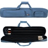 image:imageGSE Games amp Sports Expert 3x4 Soft Pool Cue Case Billiard Pool Cue Stick Carrying Bag  Holds 3 Butts and 4 Shafts Several Colors AvailableBlue