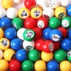 image:imageGSE Games amp Sports Expert 78Inch Bingo Balls MultiColor Replacement Bingo Game Balls with Easy Read Window for Parties Prize RafflesMulticolor Balls