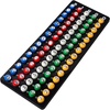 image:imageGSE Games amp Sports Expert 78Inch Bingo Balls MultiColor Replacement Bingo Game Balls with Easy Read Window for Parties Prize RafflesMulticolor Balls  Black Board