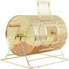 image:imageGSE Games amp Sports Expert Brass Raffle Ticket Drum Gold Spinning Raffle Cage Lottery Drawing Box for Raffles Giveaways Fundraisers and Events Available in Small Medium Large JumboLarge  Holds 10 000 Tickets