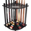 image:imageGSE Games amp Sports Expert CornerStyle Floor Stand Billiard Pool Cue Racks with Score Counters Holds Pool Cue Sticks Balls Set Ball RacksBlack