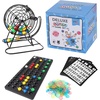image:imageGSE Games amp Sports Expert Deluxe Bingo Game Set with Large Bingo Cage Masterboard 78 Balls 50 Game Cards and 500 Chips for Friend Parties Family Game NightFamily Set With 50 Cards