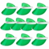 image:imageGSE Games amp Sports Expert Green Poker Dealer Visor Bingo Game Hats Casino Dealer Hat for MenWomen 10Pack