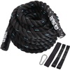 image:imageGSE Games amp Sports Expert Gym Battle Rope HeavyDuty Workout Ropes for Indoor amp Outdoor Workout Exercise Rope for Strength Training  304050 Feet Lengths AvailableBlackBlue