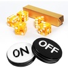 image:imageGSE Games amp Sports Expert Instant Casino Craps Game Set Including 5Pack 19mm Casino Dice 3 Craps ONOff Poker Button for Craps Games Family Game NightYellow