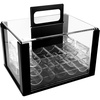 image:imageGSE Games amp Sports Expert Poker Chip Case 600pcs1000pcs Acrylic Poker Chip Case  Casino Acrylic Poker Chips Carrier with Poker Chip Trays600ct Chips Carrier wChip Trays