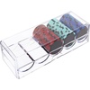 image:imageGSE Games amp Sports Expert Professional Poker Chip Tray Casino Grade Poker Chip Rack Each Holds 100 ChipsChip Tray with Lid  1 Pack