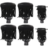 image:imageGSE Games amp Sports Expert Set of 6 Heavy Duty PU Leather Billiard Pool Table Pockets Billiard Pool Table Accessories Several Colors amp Styles AvailableBlack  Fringe