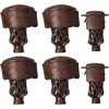 image:imageGSE Games amp Sports Expert Set of 6 Heavy Duty PU Leather Billiard Pool Table Pockets Billiard Pool Table Accessories Several Colors amp Styles AvailableWalnut  Smooth