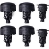 image:imageGSE Games amp Sports Expert Set of 6 Heavy Duty PU Leather Billiard Pool Table Pockets Billiard Pool Table Accessories Several Colors amp Styles AvailableBlack  Shield