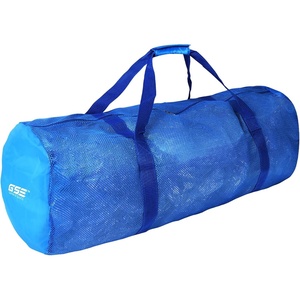 image:imageBlack HeavyDuty Large Mesh Sports Duffle Bag Dry Bag Diving Equipment Scuba Bag with Zipper Great for Gym Workout Sport Balls Storage Scuba Gear Snorkeling Water Sports and TravelBlue