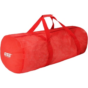 image:imageBlack HeavyDuty Large Mesh Sports Duffle Bag Dry Bag Diving Equipment Scuba Bag with Zipper Great for Gym Workout Sport Balls Storage Scuba Gear Snorkeling Water Sports and TravelRed