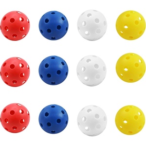 image:imageGSE Games amp Sports Expert 12Pack Practice Golf Balls 40mm Limited Flight Plastic Soft Golf Balls Airflow Hollow Training Golf Ball for Swing Practice Several Colors AvailableMultiColor