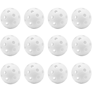 image:imageGSE Games amp Sports Expert 12Pack Practice Golf Balls 40mm Limited Flight Plastic Soft Golf Balls Airflow Hollow Training Golf Ball for Swing Practice Several Colors AvailableWhite
