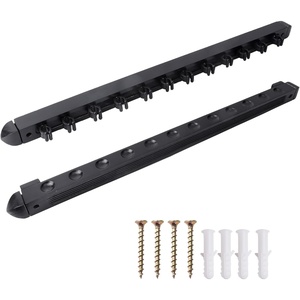 image:imageGSE Games amp Sports Expert 2Piece 6812 Billiard Pool Cue Rack Wall Mounted Holders Billiard Cue Sticks Wall Rack Set12 Cue  Black