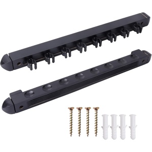 image:imageGSE Games amp Sports Expert 2Piece 6812 Billiard Pool Cue Rack Wall Mounted Holders Billiard Cue Sticks Wall Rack Set8 Cue  Black