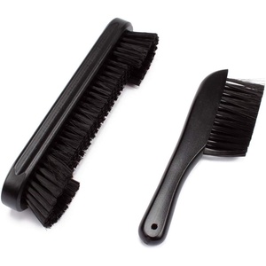 image:imageGSE Games amp Sports Expert 2Piece Solid Wood Billiard Pool Table Brush and Rail Brush Set Billiards Pool Table Cleaning ToolsBlack