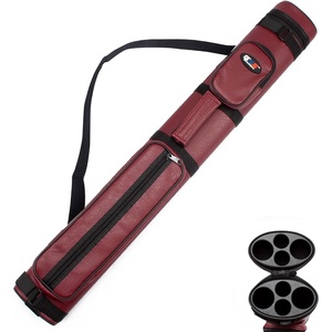 image:imageGSE Games amp Sports Expert 2x2 Deluxe Hard Billiard Pool Cue Stick Carrying Case Billiard Cue Case Billiards Accessories Several Colors AvailableOval  Burgundy