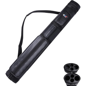 image:imageGSE Games amp Sports Expert 2x2 Deluxe Hard Billiard Pool Cue Stick Carrying Case Billiard Cue Case Billiards Accessories Several Colors AvailableOval  Black