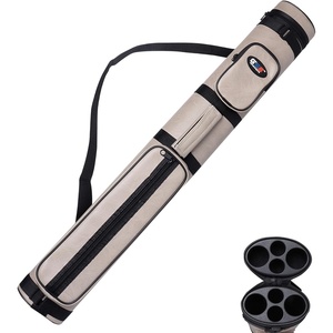 image:imageGSE Games amp Sports Expert 2x2 Deluxe Hard Billiard Pool Cue Stick Carrying Case Billiard Cue Case Billiards Accessories Several Colors AvailableOval  Dark Grey