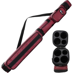 image:imageGSE Games amp Sports Expert 2x2 Deluxe Hard Billiard Pool Cue Stick Carrying Case Billiard Cue Case Billiards Accessories Several Colors AvailableSquare  Burgundy