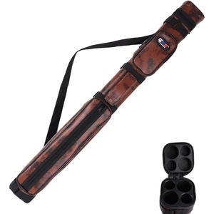 image:imageGSE Games amp Sports Expert 2x2 Deluxe Hard Billiard Pool Cue Stick Carrying Case Billiard Cue Case Billiards Accessories Several Colors AvailableSquare  Brown