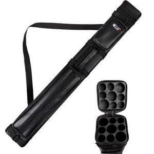 image:imageGSE Games amp Sports Expert 3x6 Hard Pool Cue Case Billiard Stick Carrying Bag for 3 Sticks Holds 3 Butts and 6 Shafts Several Colors AvailableBlack