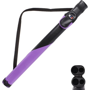 image:imageGSE Games amp Sports Expert Billiard Cue Cases 1x1 Deluxe Hard Billiard Pool Cue Stick Carrying Case Pool Billiards Accessories Several Colors AvailableDeluxe  BlackPurple