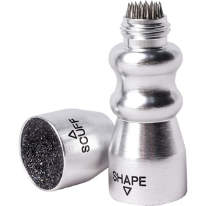 image:imageGSE Games amp Sports Expert Billiard Pool Cue Tip Tool Stick ScufferShaperAeratorJoint Protector Tool Billiard AccessoriesSilver 3in1 Bowtie Tool