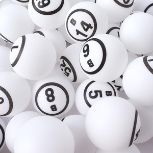 image:imageGSE Games amp Sports Expert Bingo Balls  Ping Pong Size Balls for Large Bingo Cage Bingo Calling Balls for Parties Prize Raffles Family Game NightsWhite Balls  Single Numbered