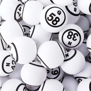 image:imageGSE Games amp Sports Expert Bingo Balls  Ping Pong Size Balls for Large Bingo Cage Bingo Calling Balls for Parties Prize Raffles Family Game NightsWhte Balls  Double Numbered