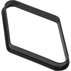 image:imageGSE Games amp Sports Expert Black Plastic Billiard Pool Ball 8Ball Triangle Racks  9Ball Diamond Pool Ball Racks Fit Standard 214 Billiard Pool BallsDiamond Rack
